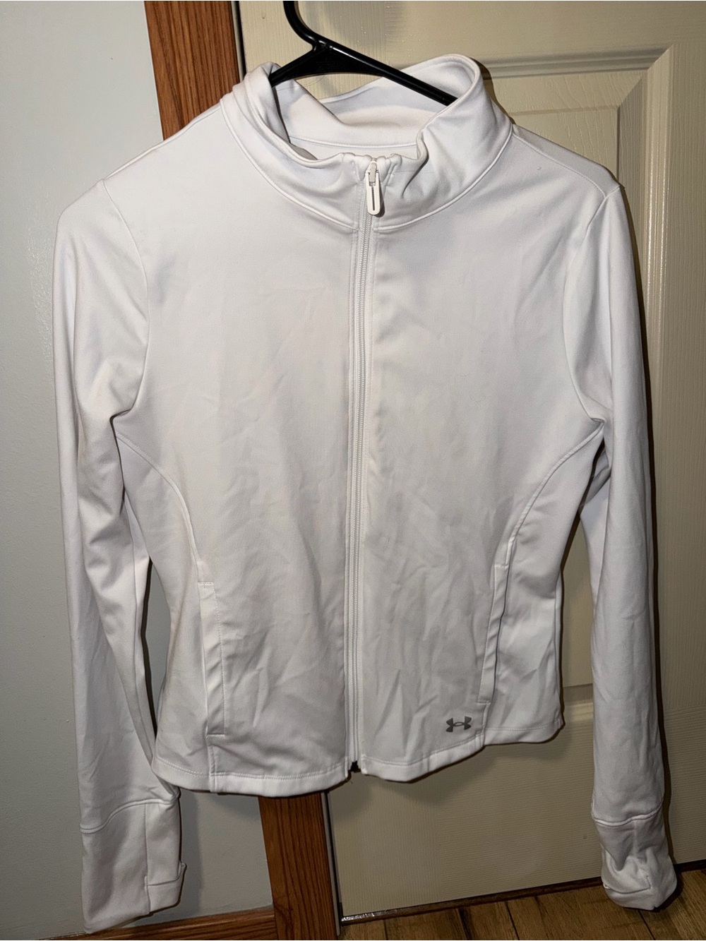 Under Armour Women's White Full-Zip Movement Jacket